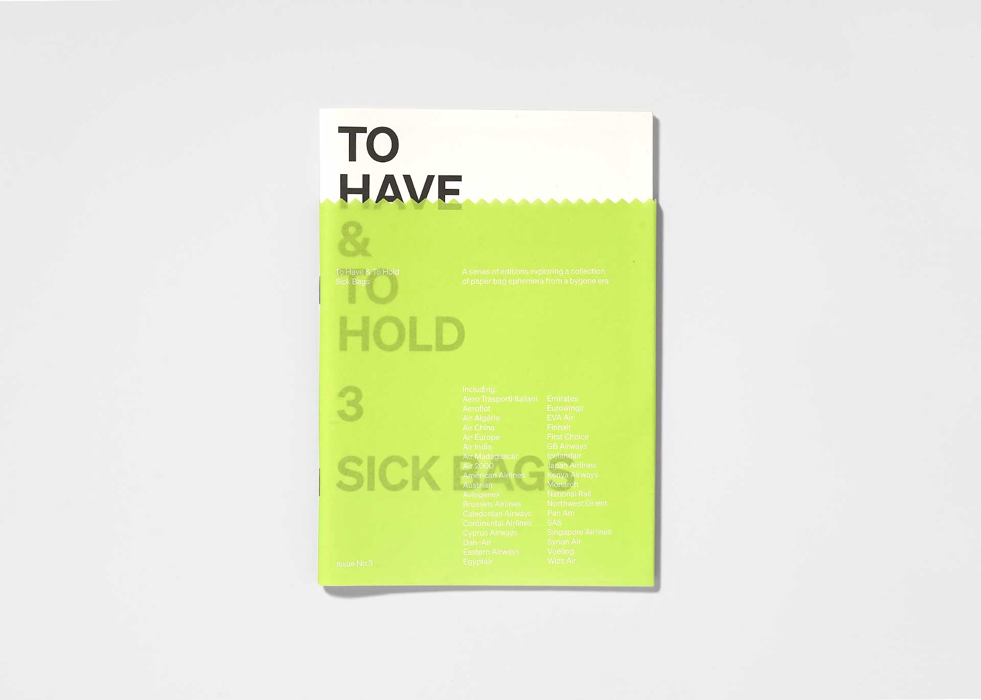 To Have & To Hold — Issue 3: Sick Bags