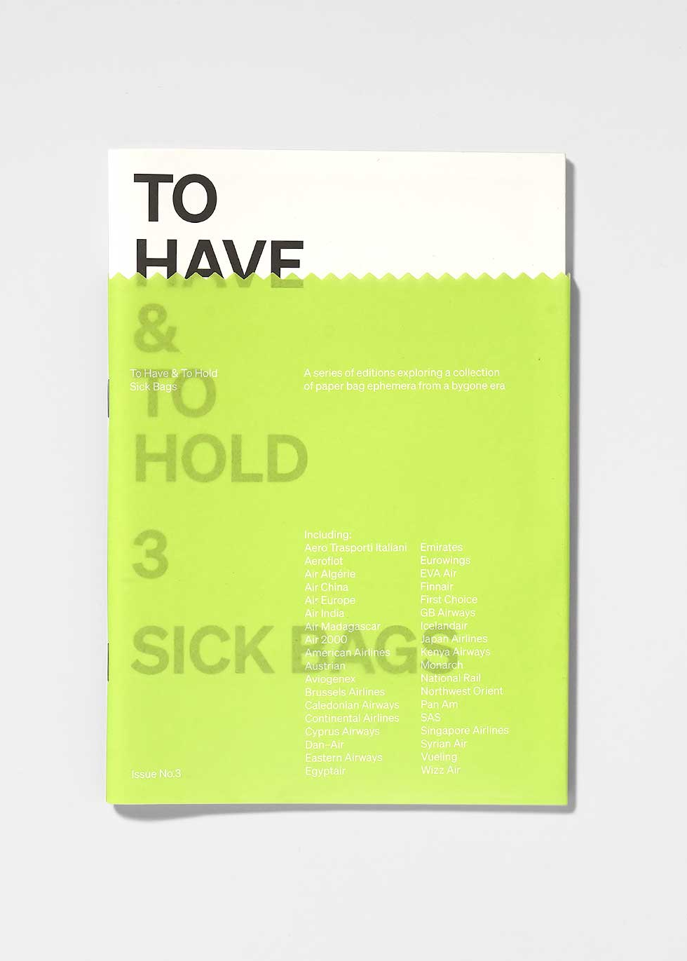 To Have & To Hold — Issue 3: Sick Bags